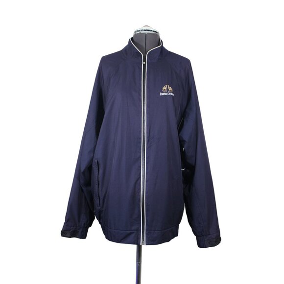 Footjoy FJ men's full zip lined rain windbreaker golf performance jacket L - Picture 1 of 16